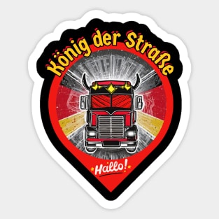 Truck lover - König der Straße Sticker